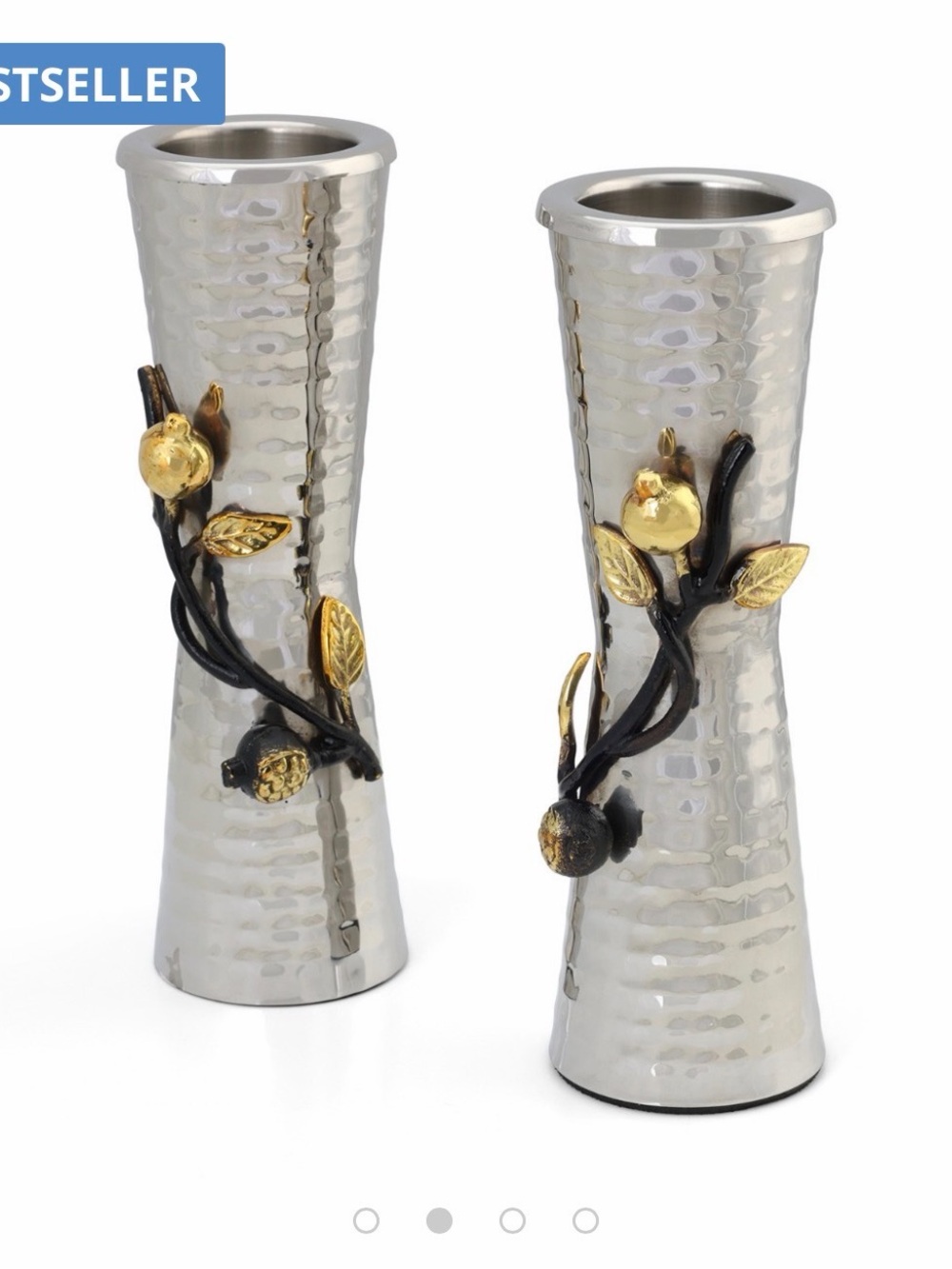 Yair Emanuel Pomegranate Candle Stick Holders